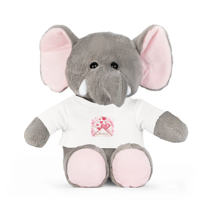 Adorable Plush Toys with Love Letter T-Shirt