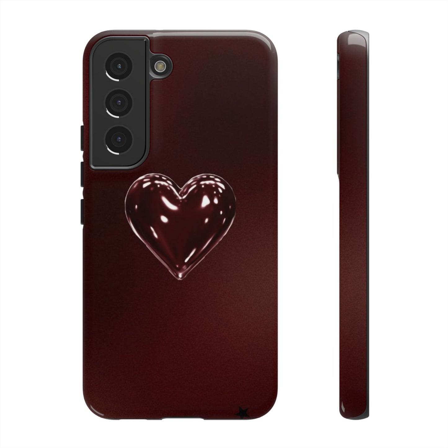 Dark Red Heart Tough Phone Case