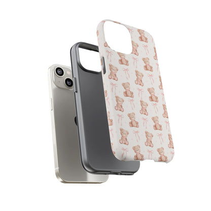 Teddie Bears and Bows Tough Phone Case