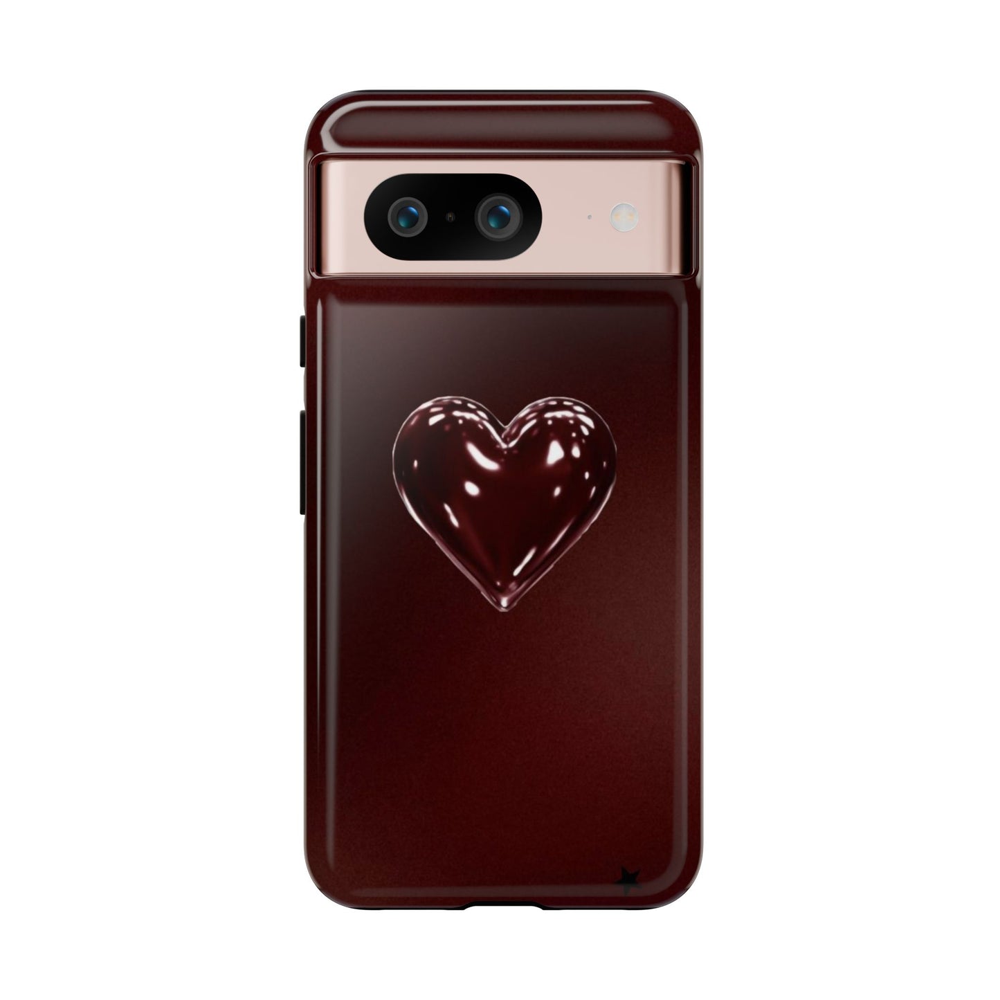 Dark Red Heart Tough Phone Case