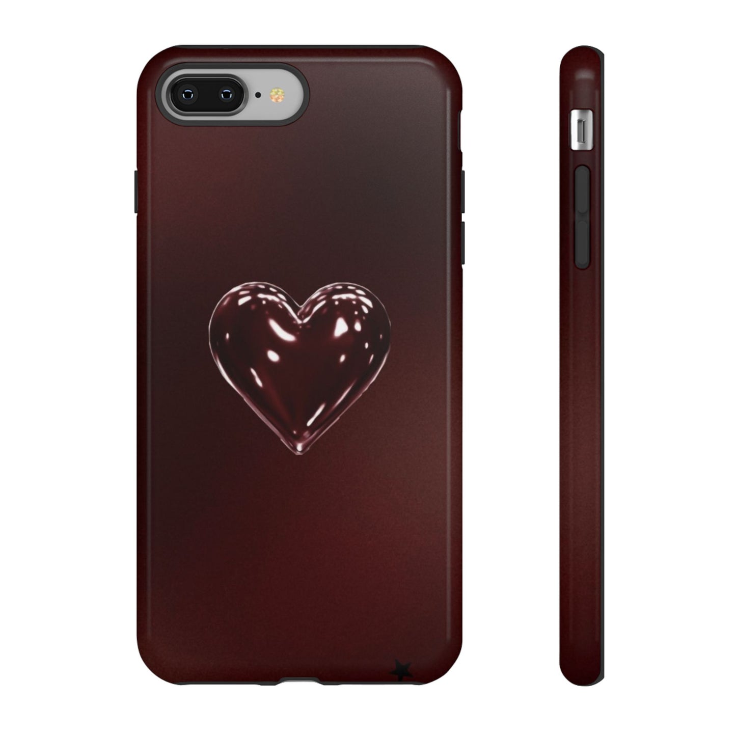 Dark Red Heart Tough Phone Case