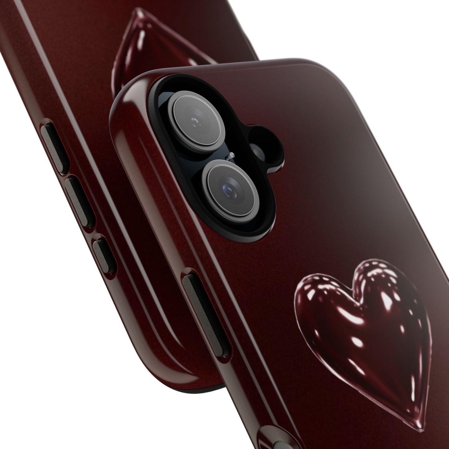 Dark Red Heart Tough Phone Case