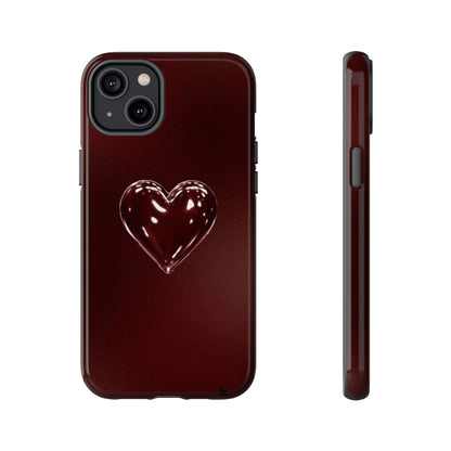 Dark Red Heart Tough Phone Case