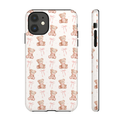 Teddie Bears and Bows Tough Phone Case