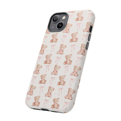 Teddie Bears and Bows Tough Phone Case