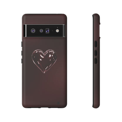 Dark Red Heart Tough Phone Case