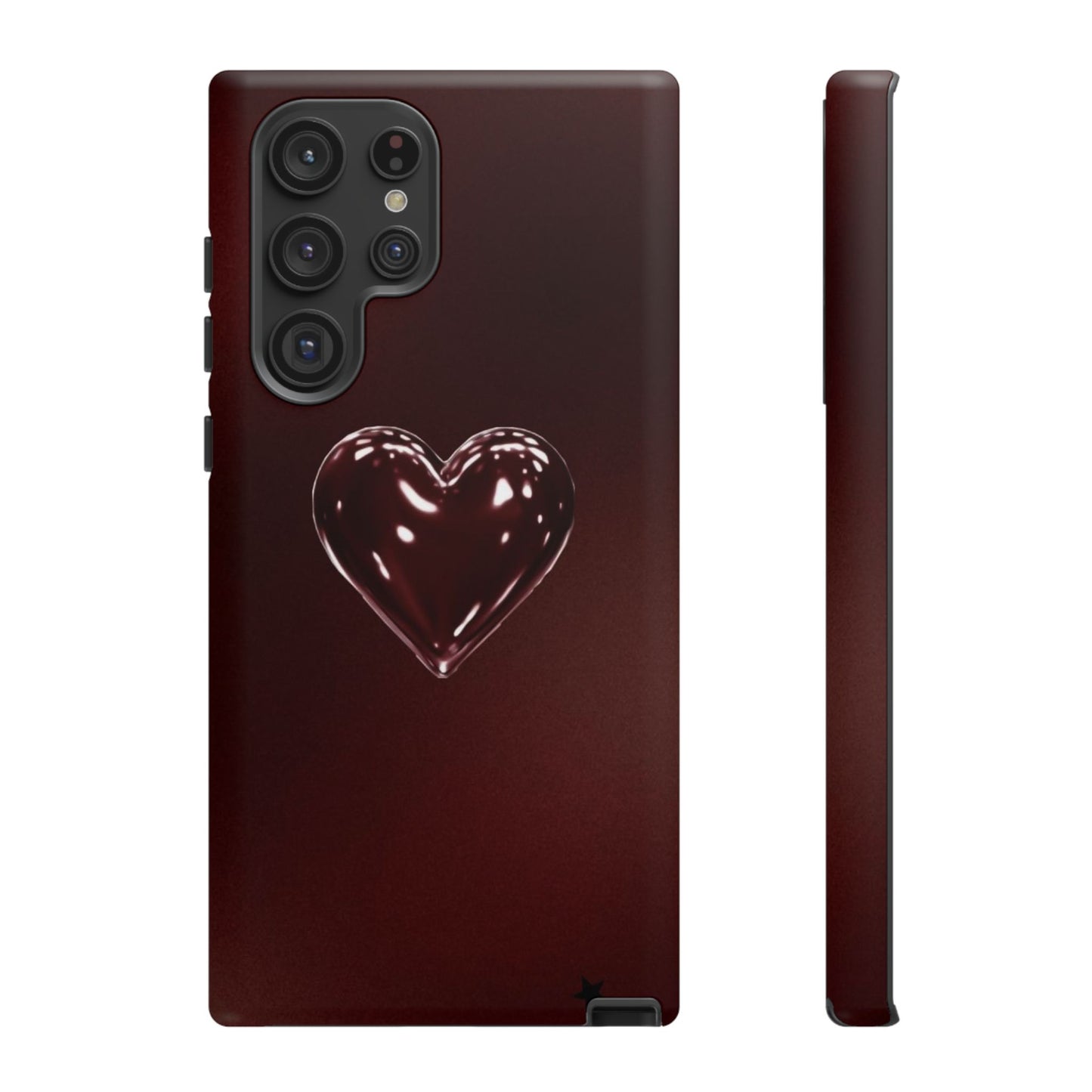 Dark Red Heart Tough Phone Case