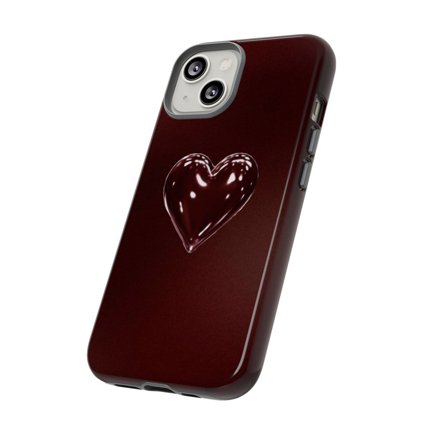 Dark Red Heart Tough Phone Case