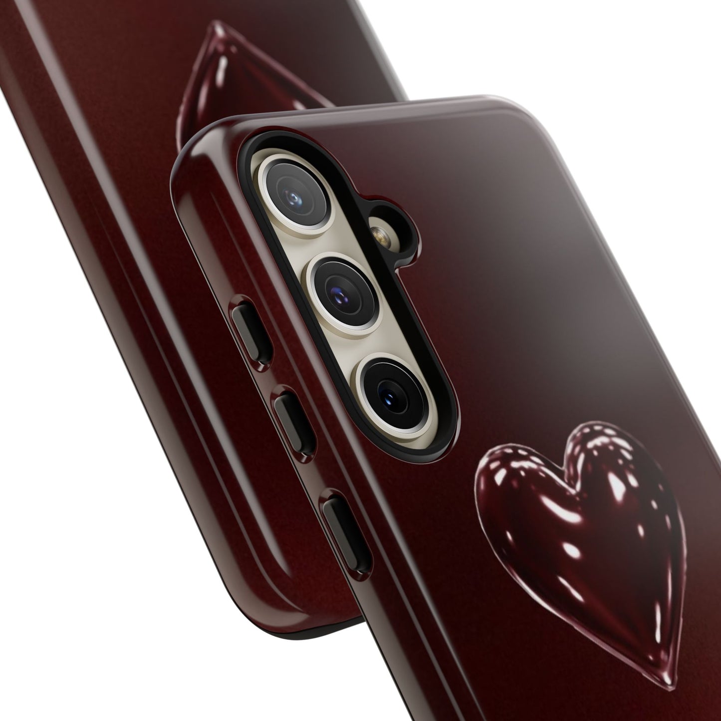 Dark Red Heart Tough Phone Case