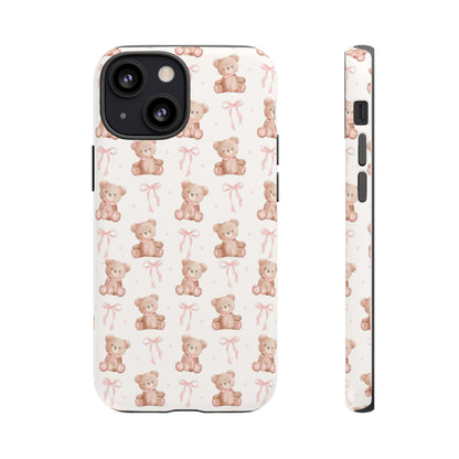 Teddie Bears and Bows Tough Phone Case