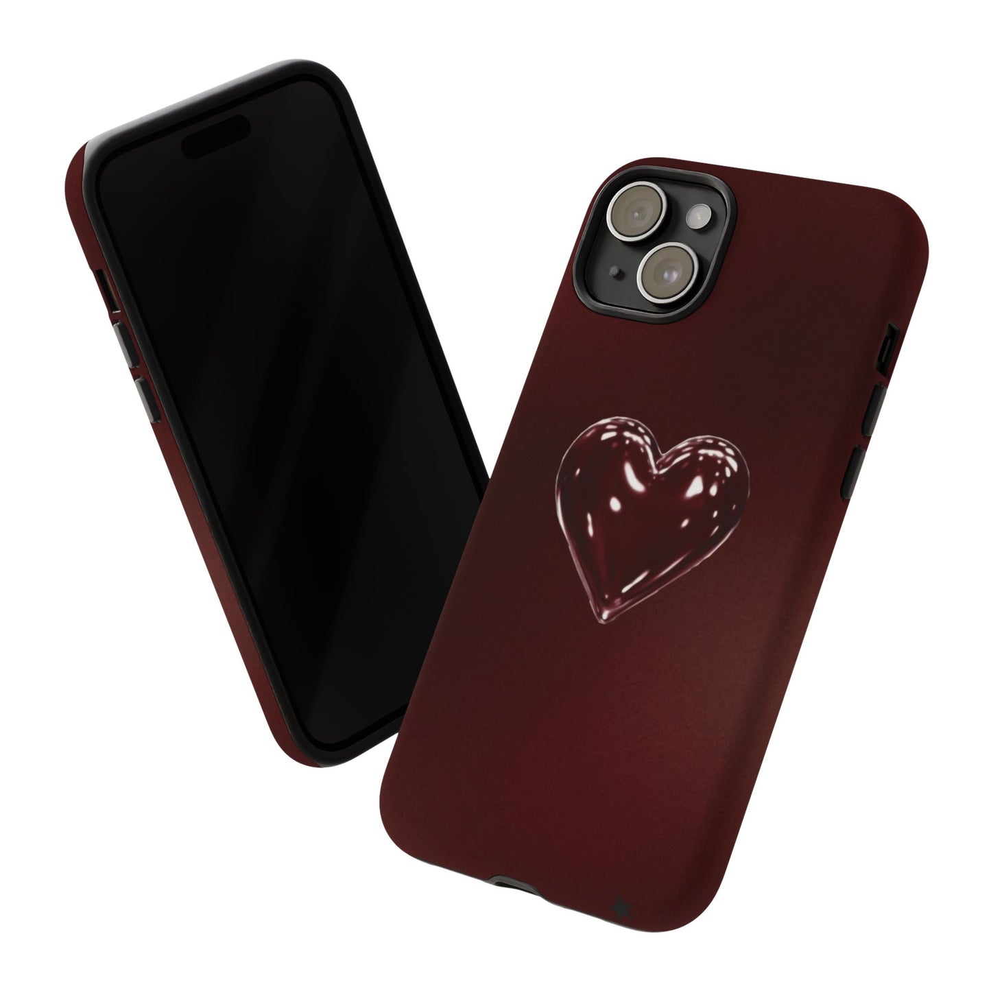 Dark Red Heart Tough Phone Case