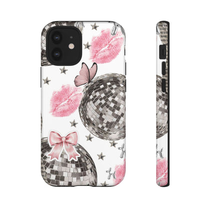 Disco Ball and Lip Marks Tough Phone Case