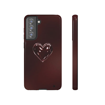 Dark Red Heart Tough Phone Case