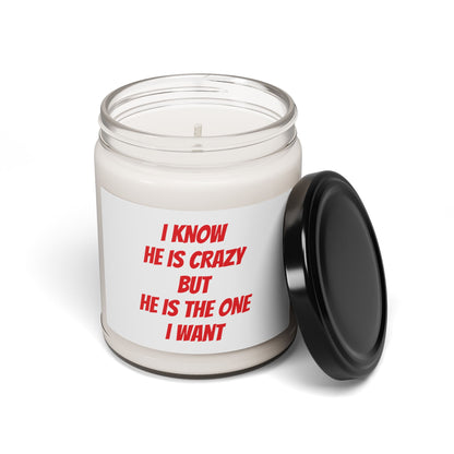 He Is The One I Want Scented Soy Candle, 9oz