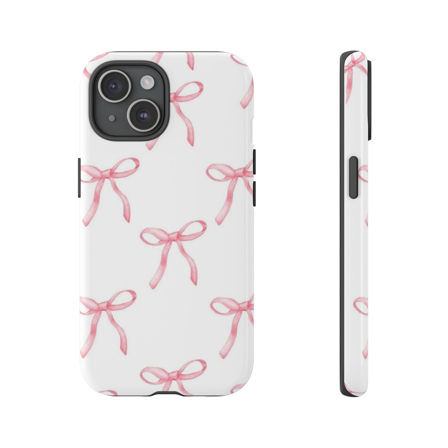 Pink Bows White Tough Phone Case