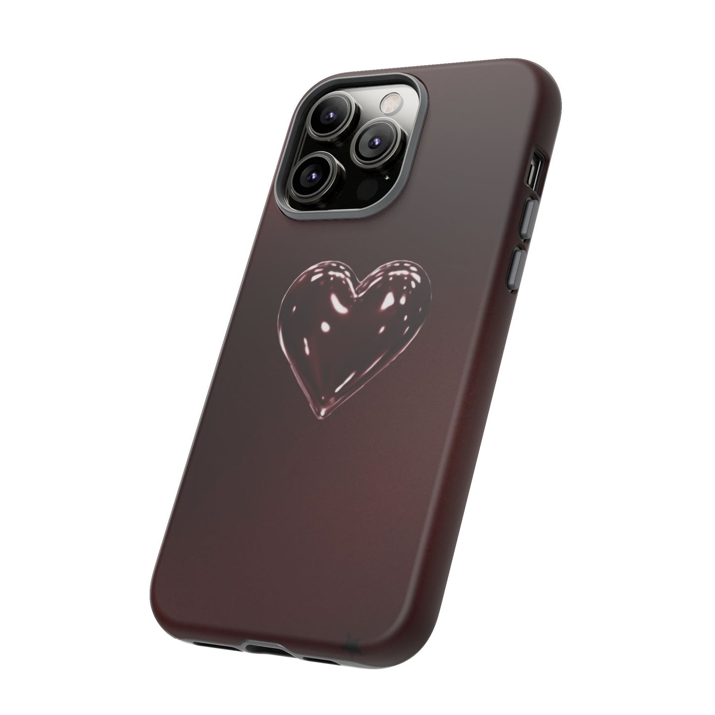 Dark Red Heart Tough Phone Case