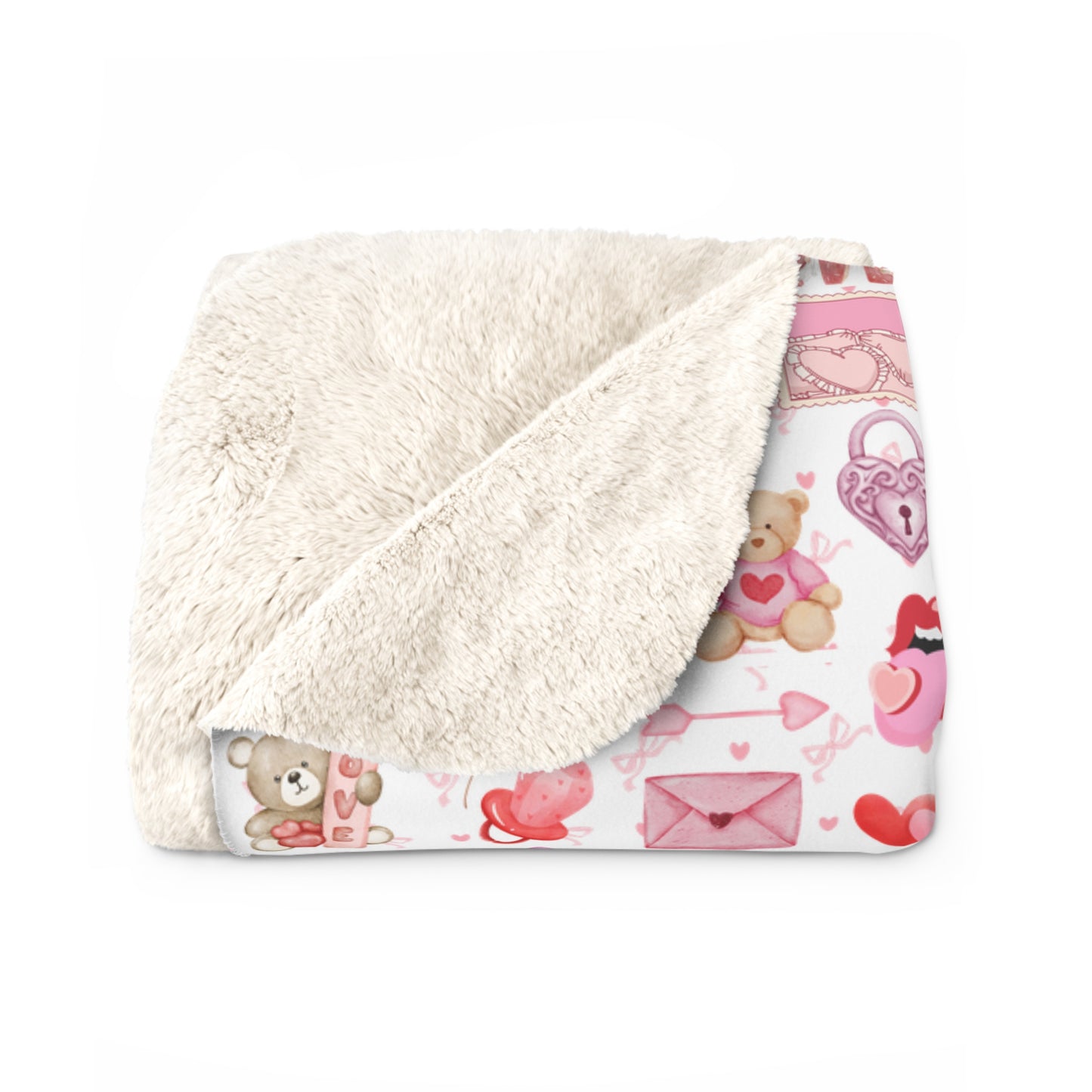 Love is Everywhere Sherpa Fleece Blanket