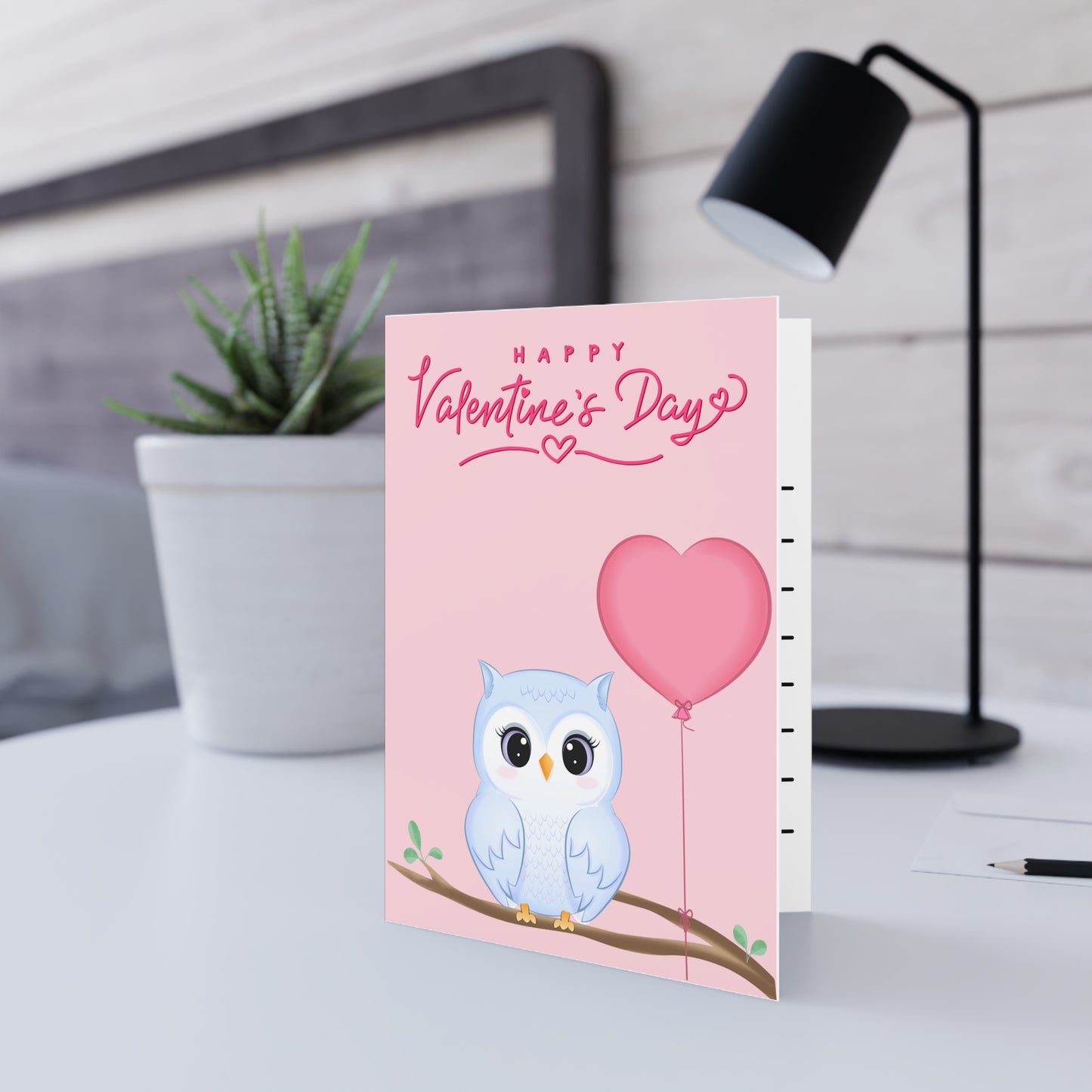 Owl Happy Valentines Day Card