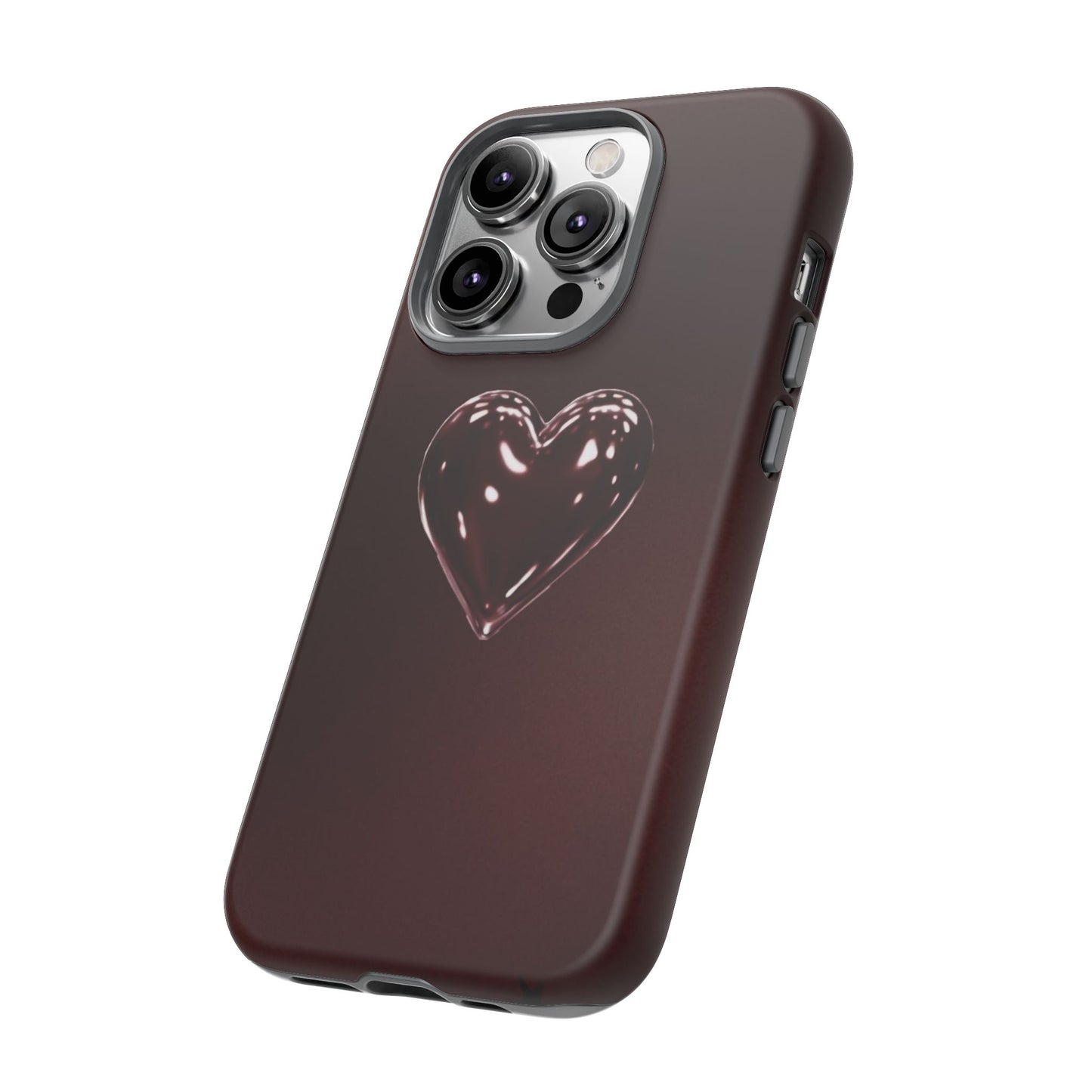 Dark Red Heart Tough Phone Case