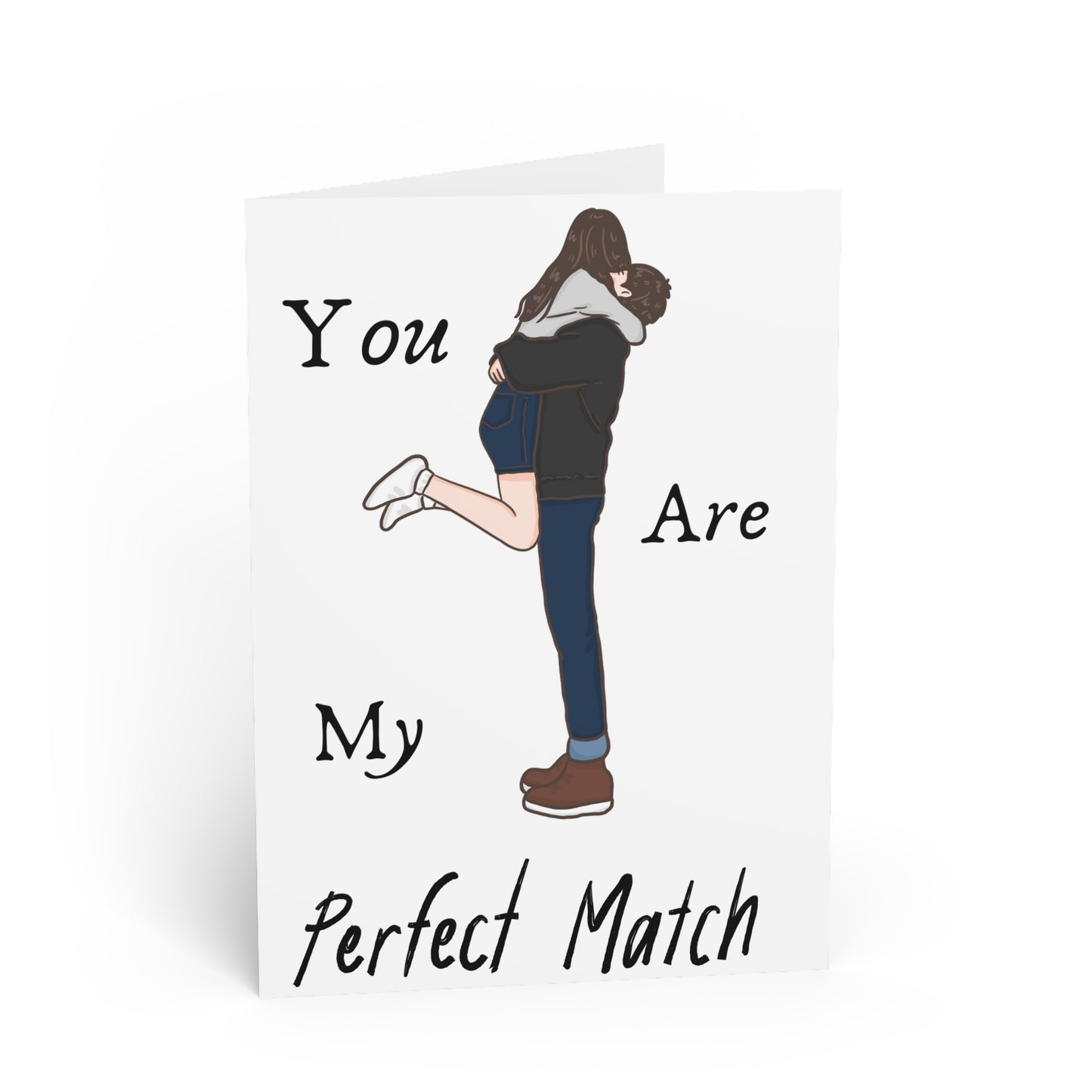 You Are My Perfect Match Valentines Day Card