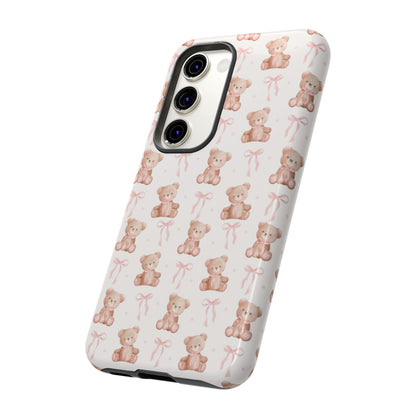 Teddie Bears and Bows Tough Phone Case